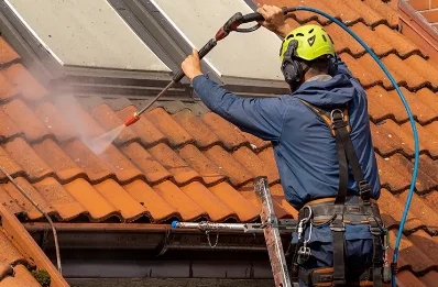Démoussage et hydrofuge de toiture à Mignières